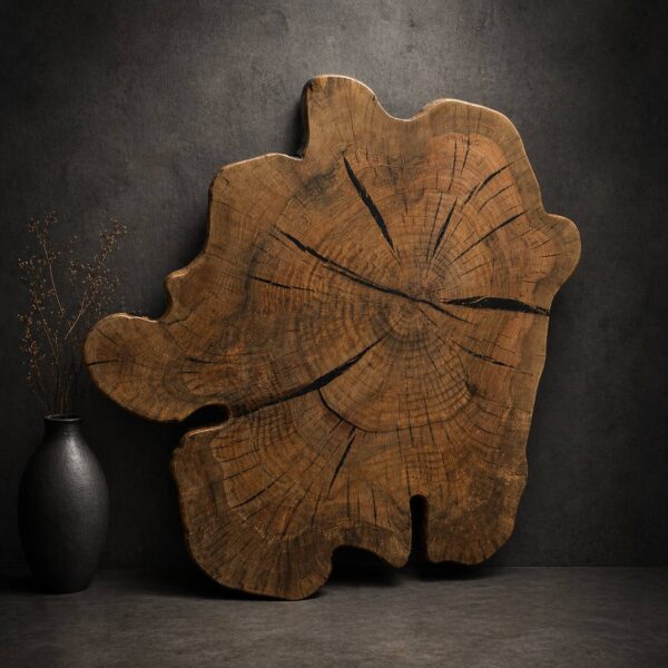 Hickory Round Wood Slab RWS005-7113 (Twin B)
