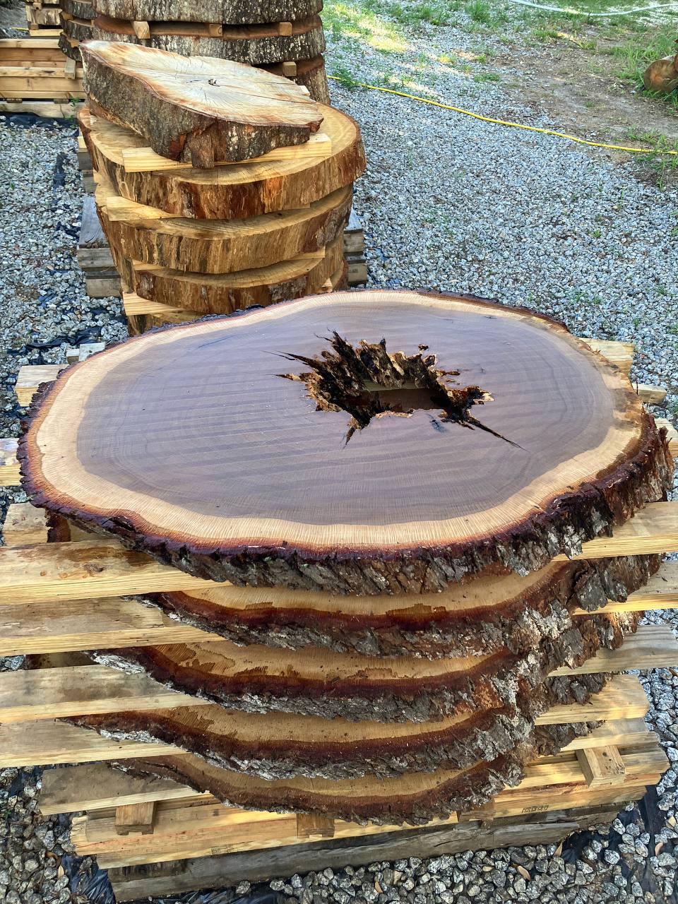 round coffee slabs