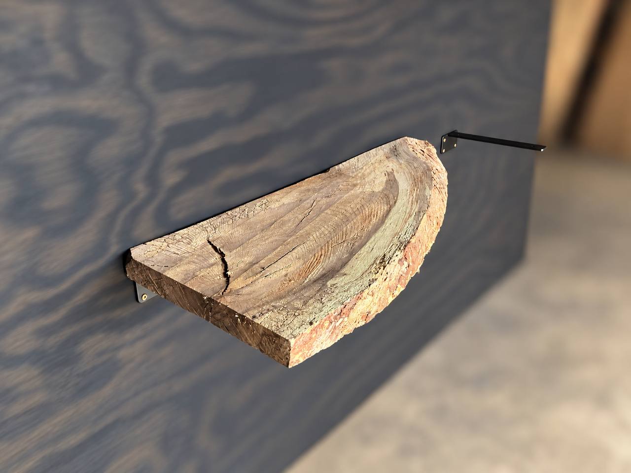 Water Oak Live Edge Shelf Board – SB-001 - Image 3