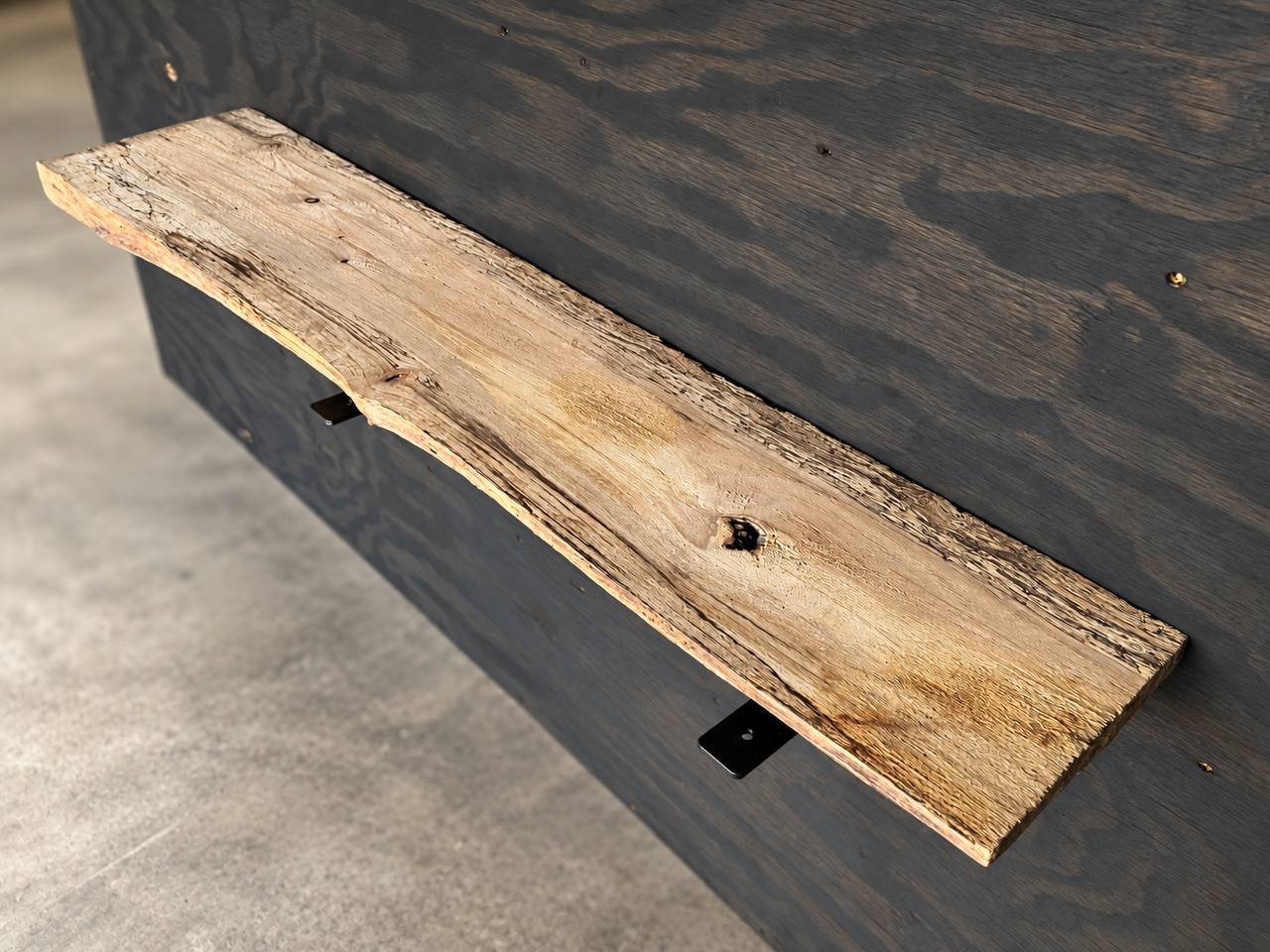Water Oak Live Edge Shelf Board – SB-006 - Image 2