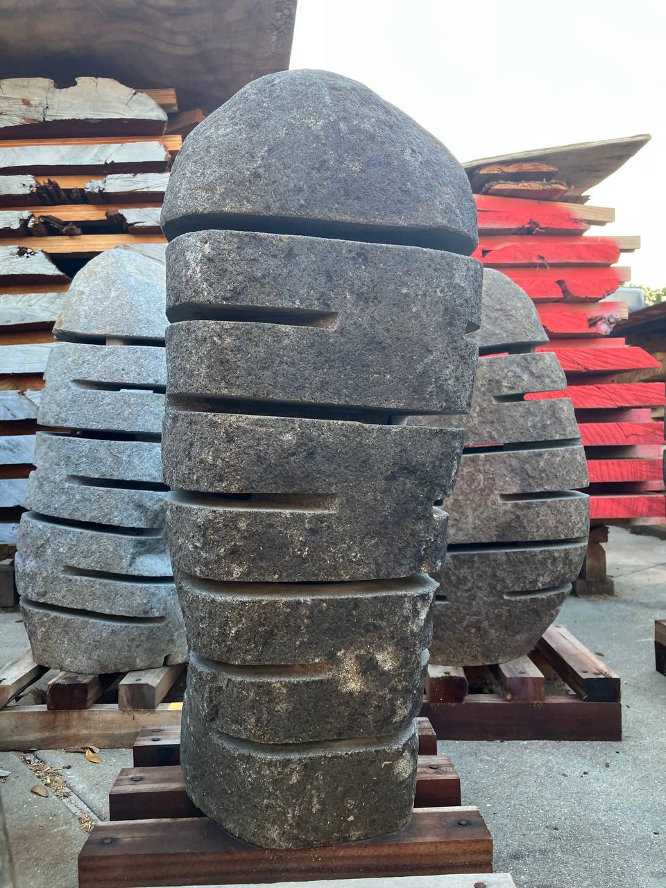 26 Inch River Stone Lantern RSL-008: Unique Garden Feature - Image 3