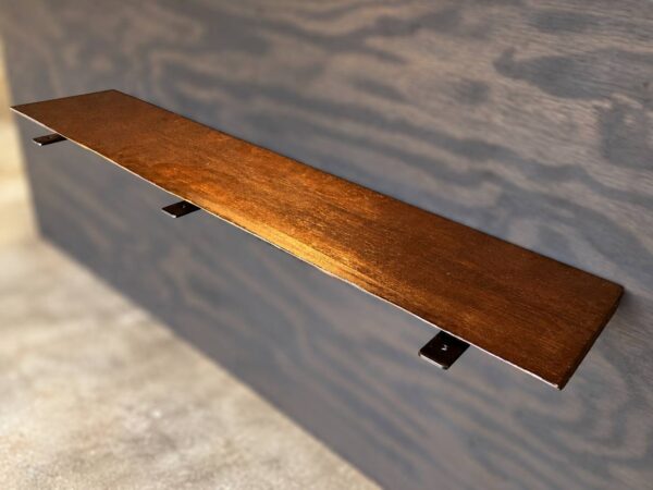 Pine live edge shelf SH-002, 47.5 inches long and 9.5 inches wide