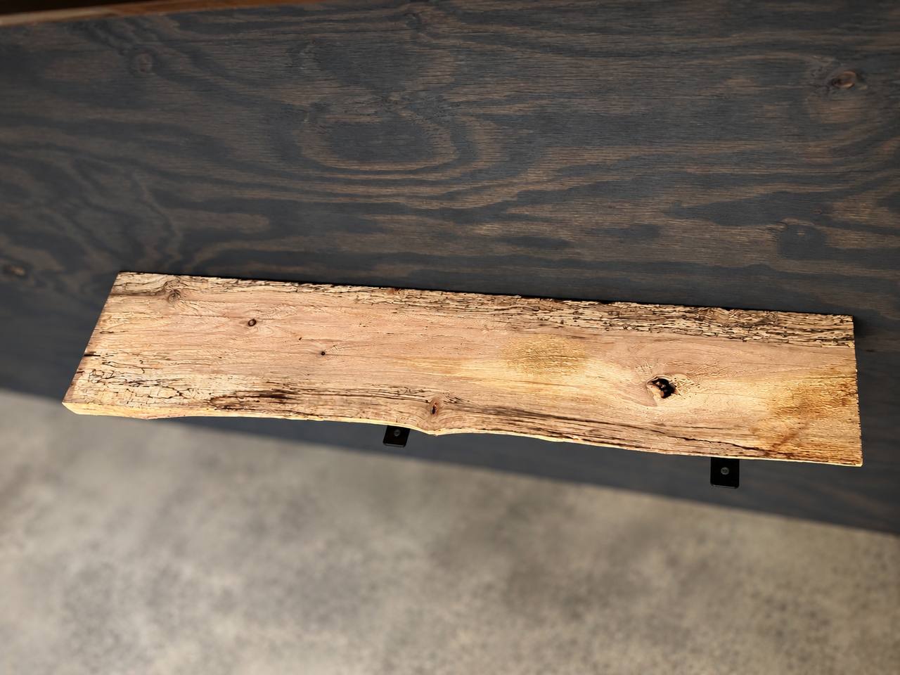 Water Oak Live Edge Shelf Board – SB-006 - Image 3